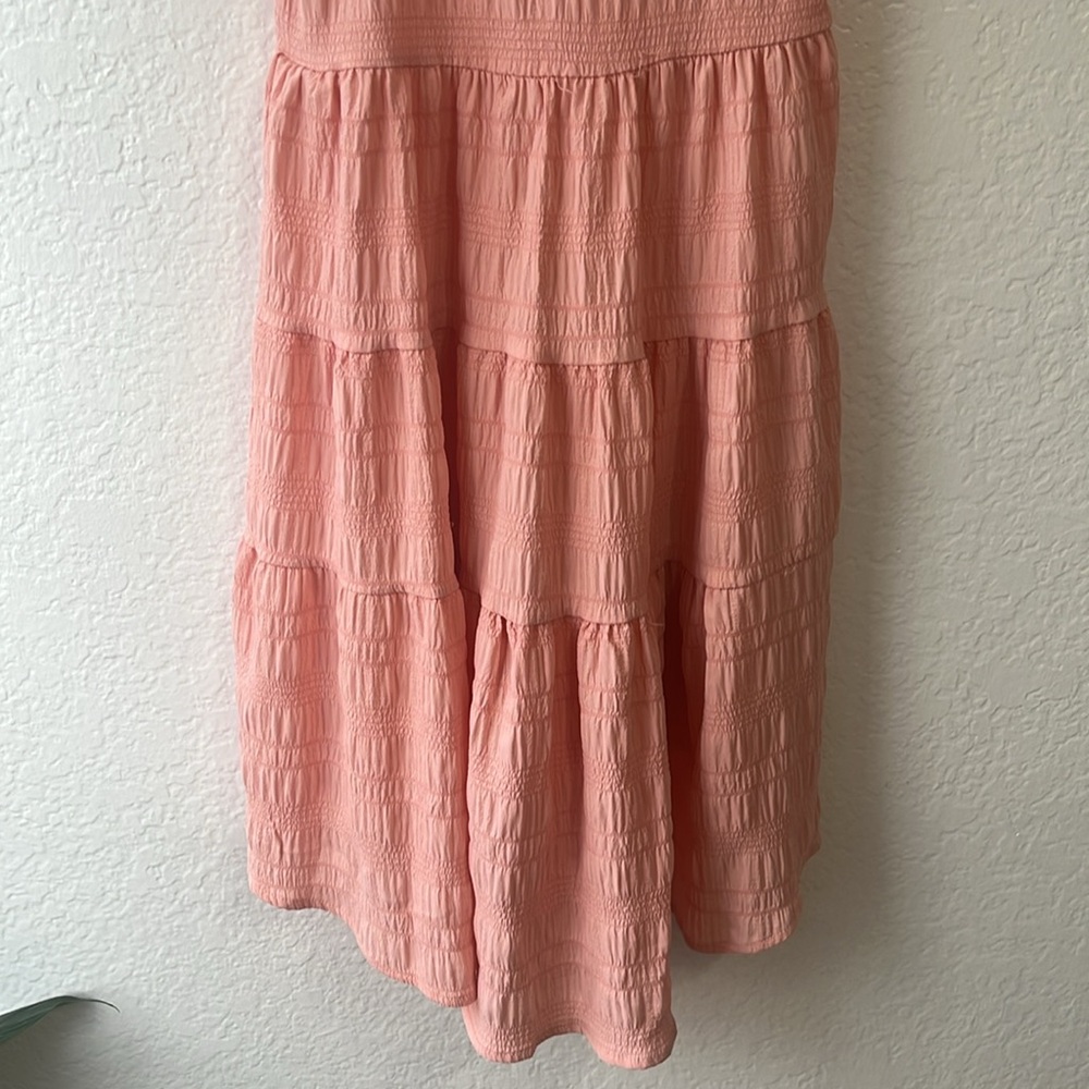 Pink Ruffled High-Low Kids Dress - Picture 5 of 6